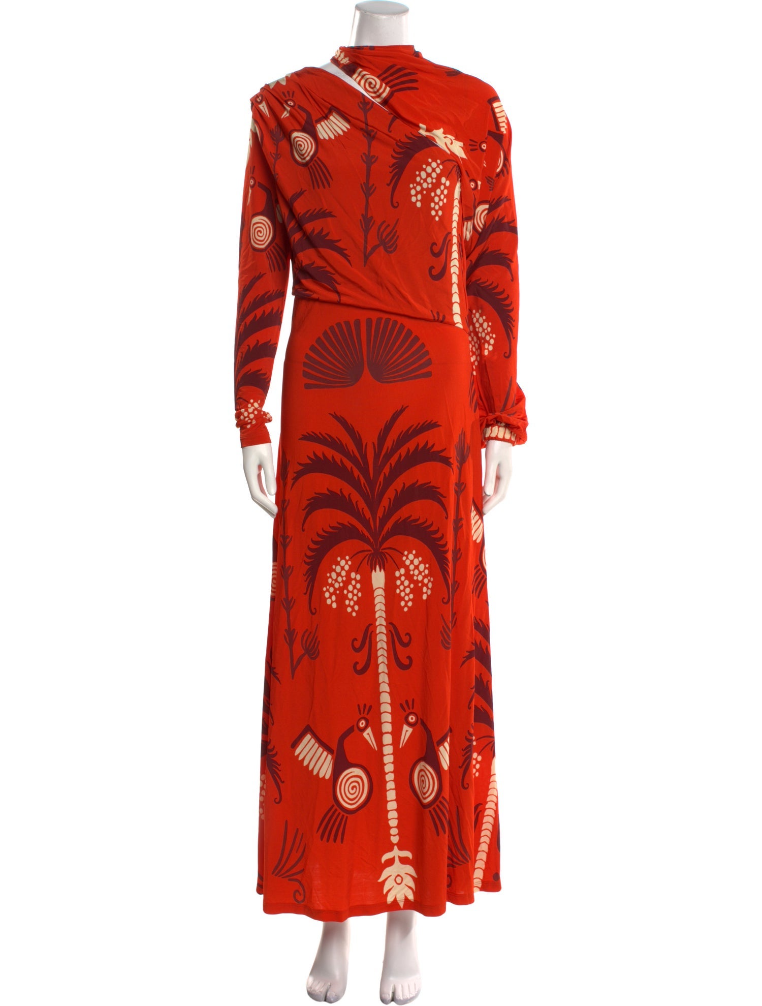 Johanna Ortiz Printed Long Dress