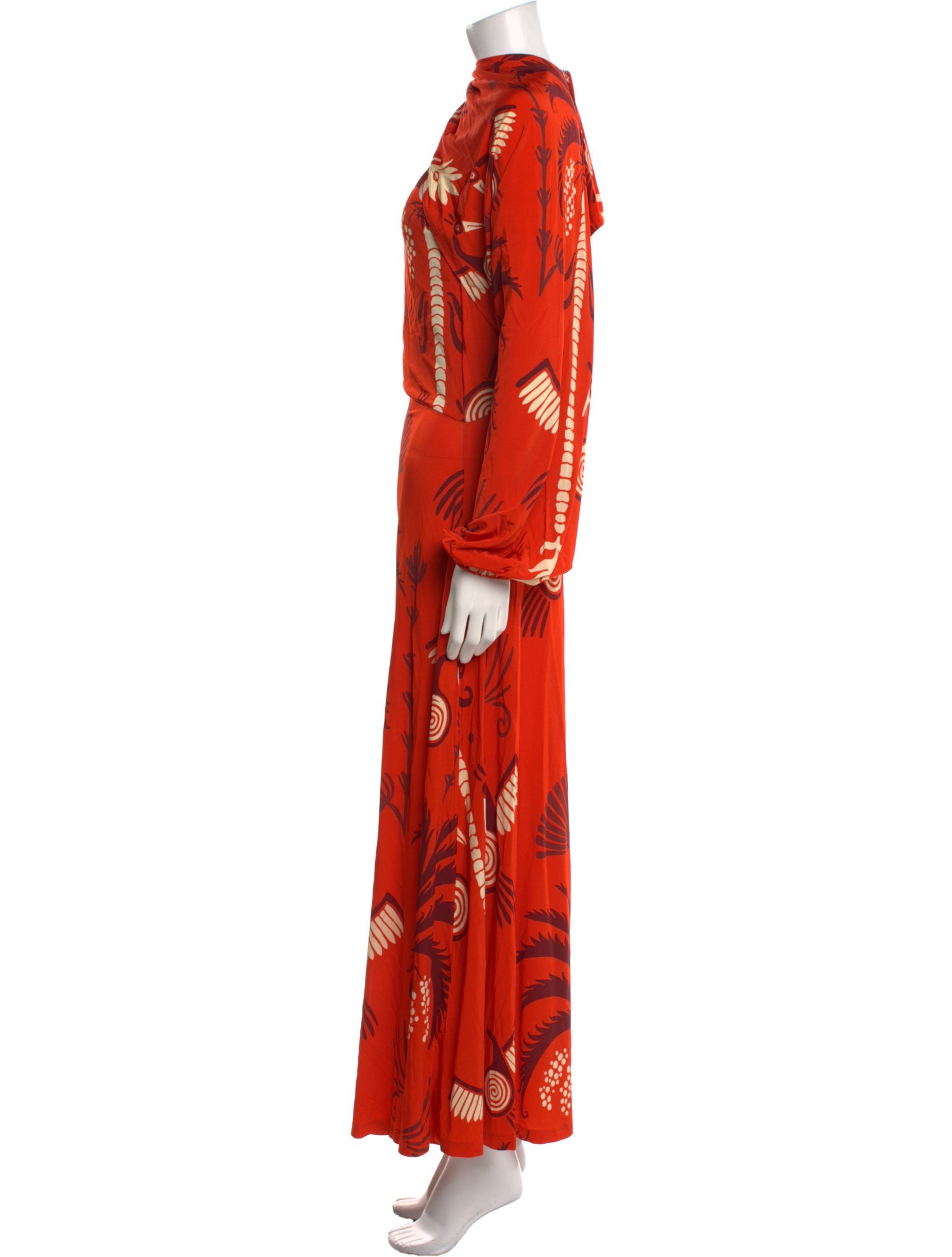 Johanna Ortiz Printed Long Dress