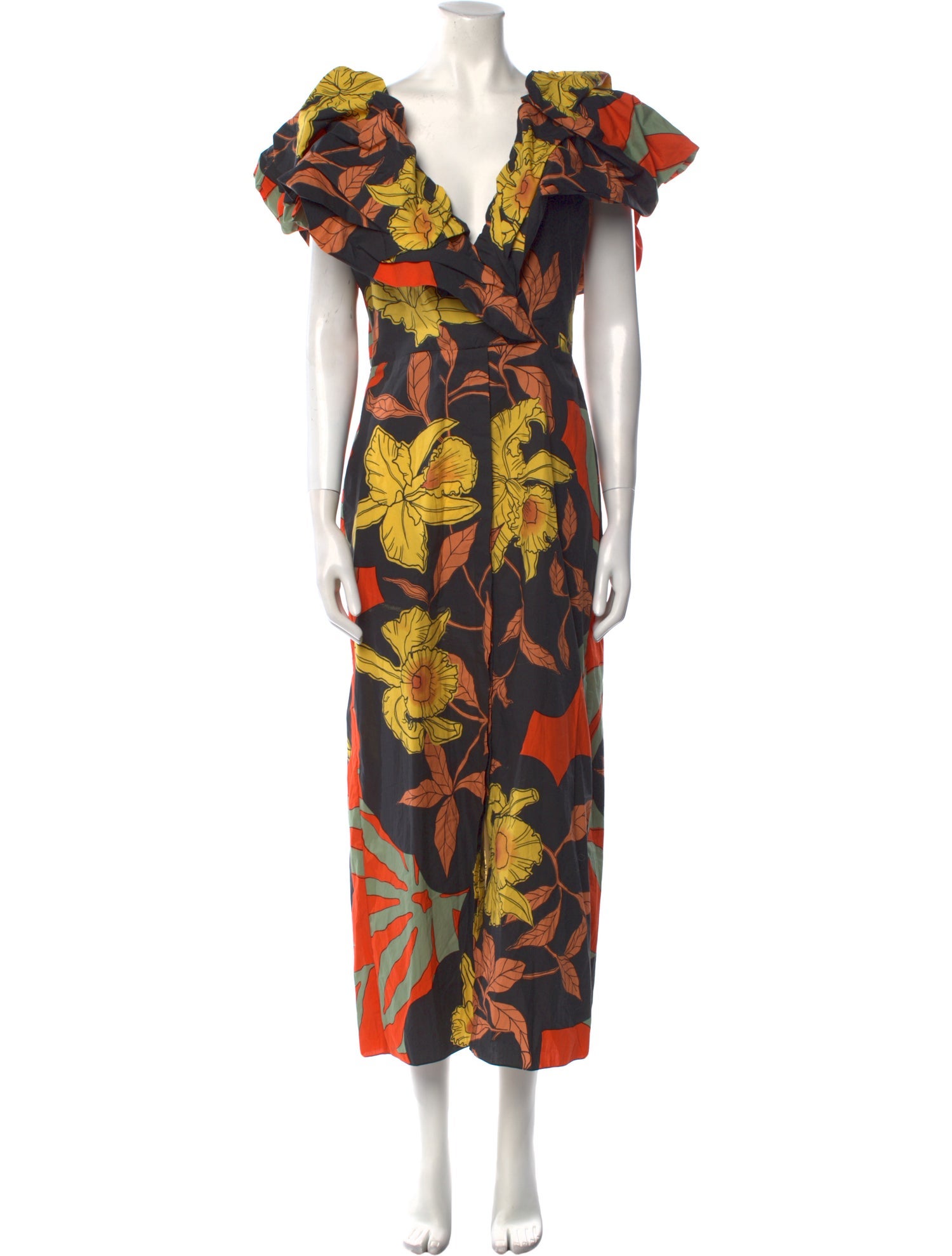 Johanna Ortiz Floral Print Long Dress