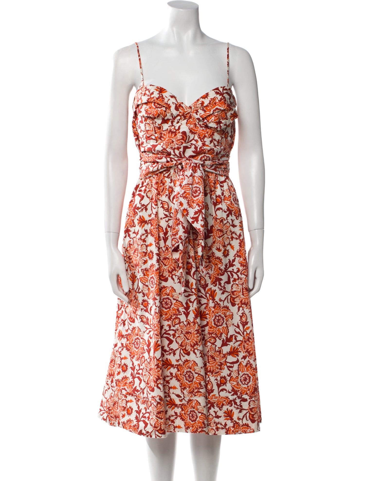 Johanna Ortiz Floral Print Midi Length Dress