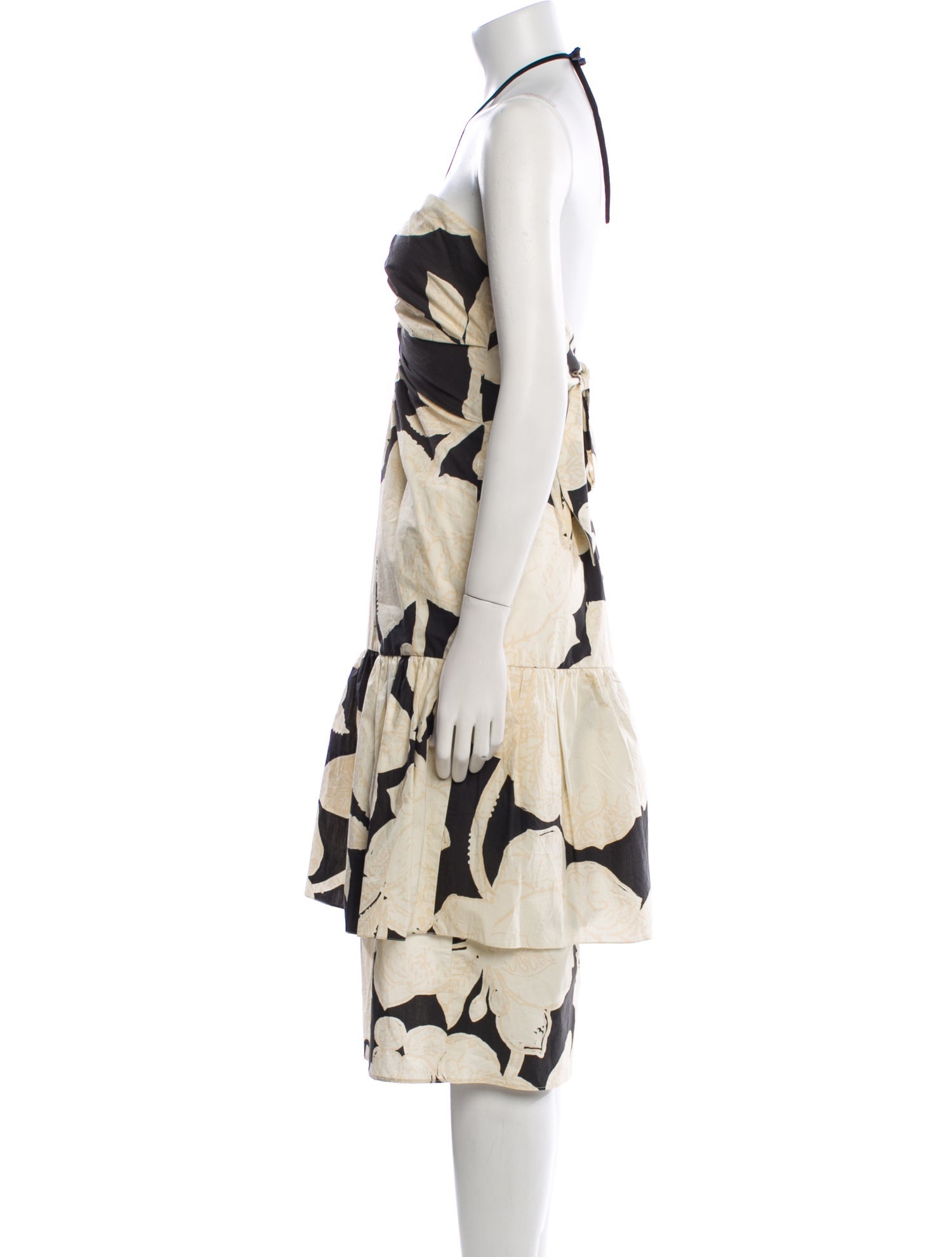 Johanna Ortiz Floral Print Midi Length Dress