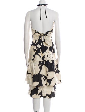 Johanna Ortiz Floral Print Midi Length Dress