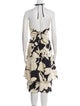 Johanna Ortiz Floral Print Midi Length Dress