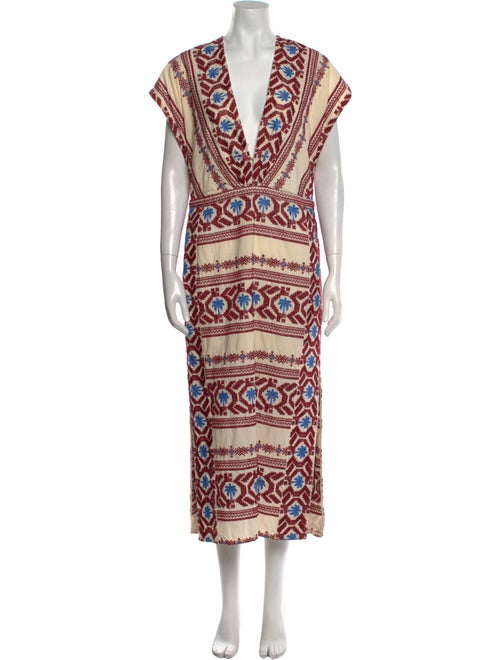 Johanna Ortiz Printed Long Dress