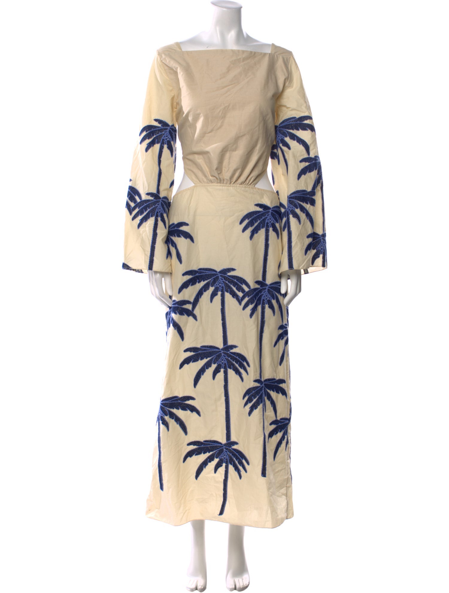 Johanna Ortiz Embroidered Journey Ankle Dress Long Dress