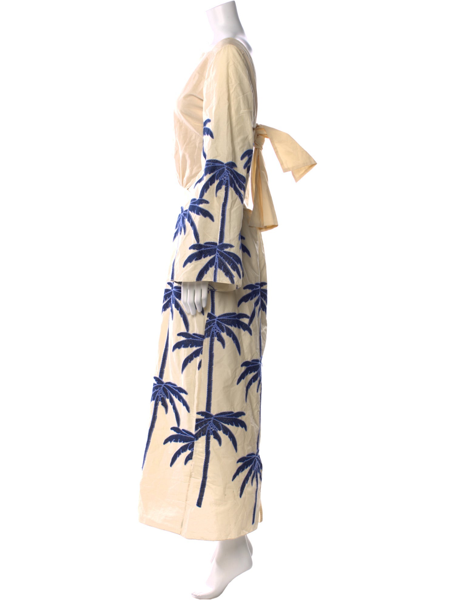 Johanna Ortiz Embroidered Journey Ankle Dress Long Dress