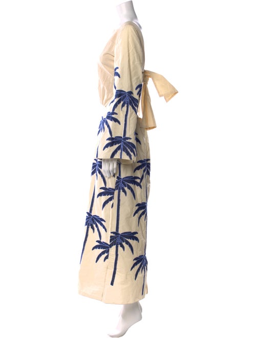 Johanna Ortiz Embroidered Journey Ankle Dress Long Dress