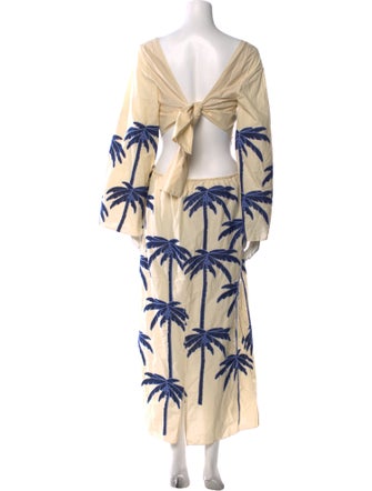 Johanna Ortiz Embroidered Journey Ankle Dress Long Dress