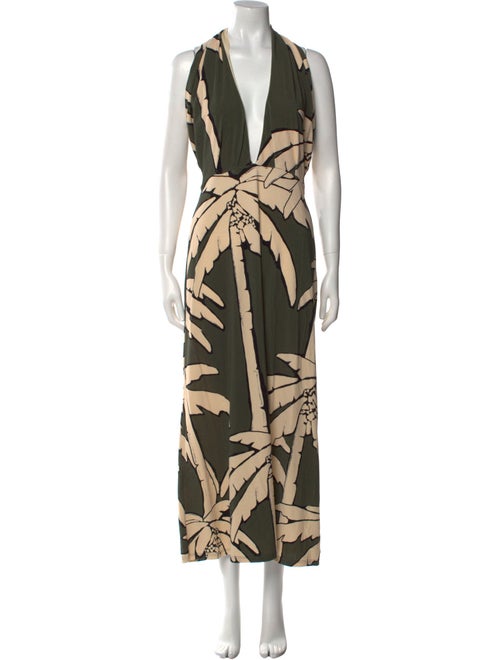 Johanna Ortiz Printed Long Dress