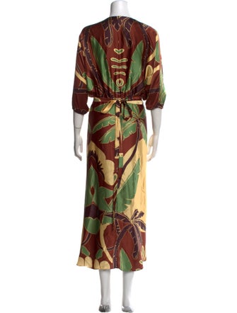 Johanna Ortiz Silk Long Dress