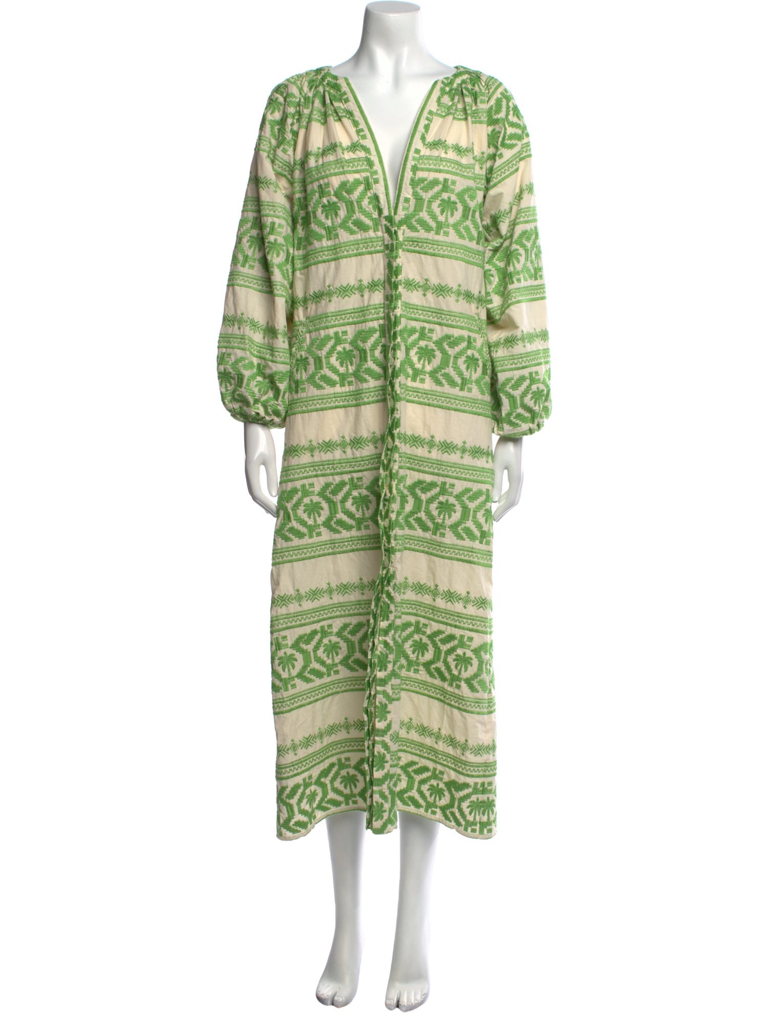Johanna Ortiz Printed Long Dress w/ Tags