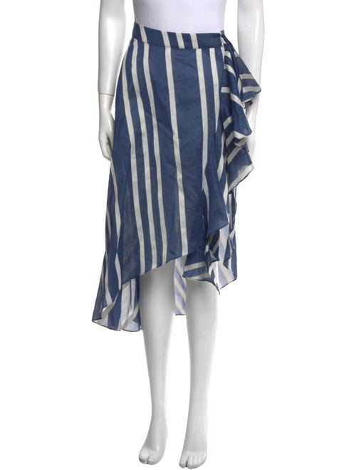 Johanna Ortiz Striped Midi Length Skirt