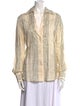 Johanna Ortiz Linen Striped Blouse