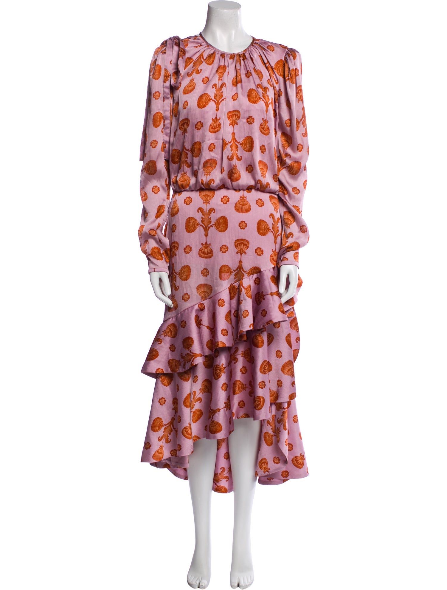 Johanna Ortiz Printed Long Dress w/ Tags