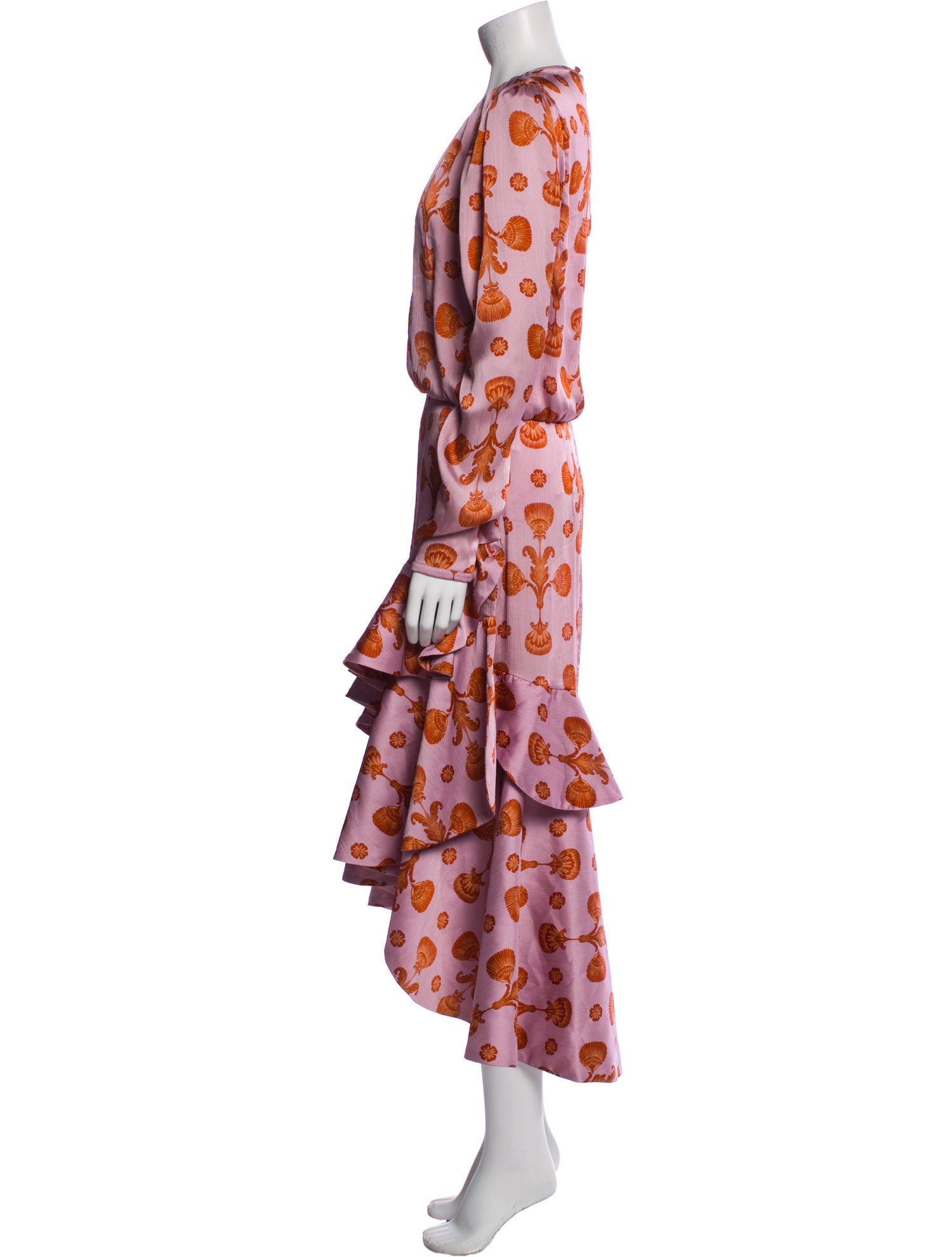 Johanna Ortiz Printed Long Dress w/ Tags