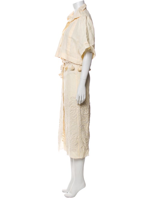 Johanna Ortiz Linen Skirt Set