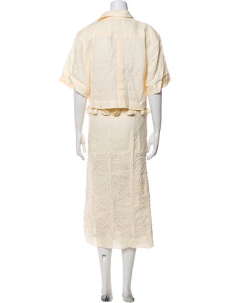 Johanna Ortiz Linen Skirt Set