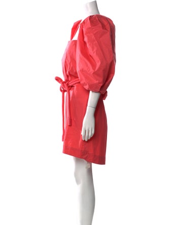 Johanna Ortiz Square Neckline Mini Dress