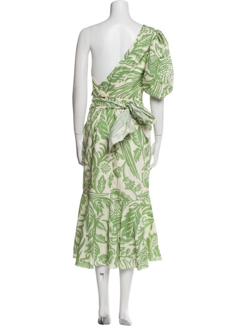 Johanna Ortiz Floral Print Midi Length Dress