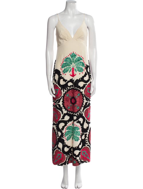 Johanna Ortiz Printed Long Dress