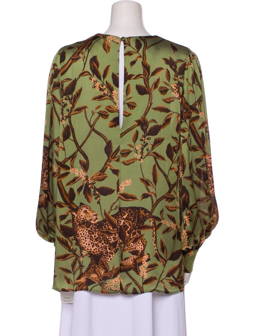 Johanna Ortiz Floral Print V-Neck Blouse