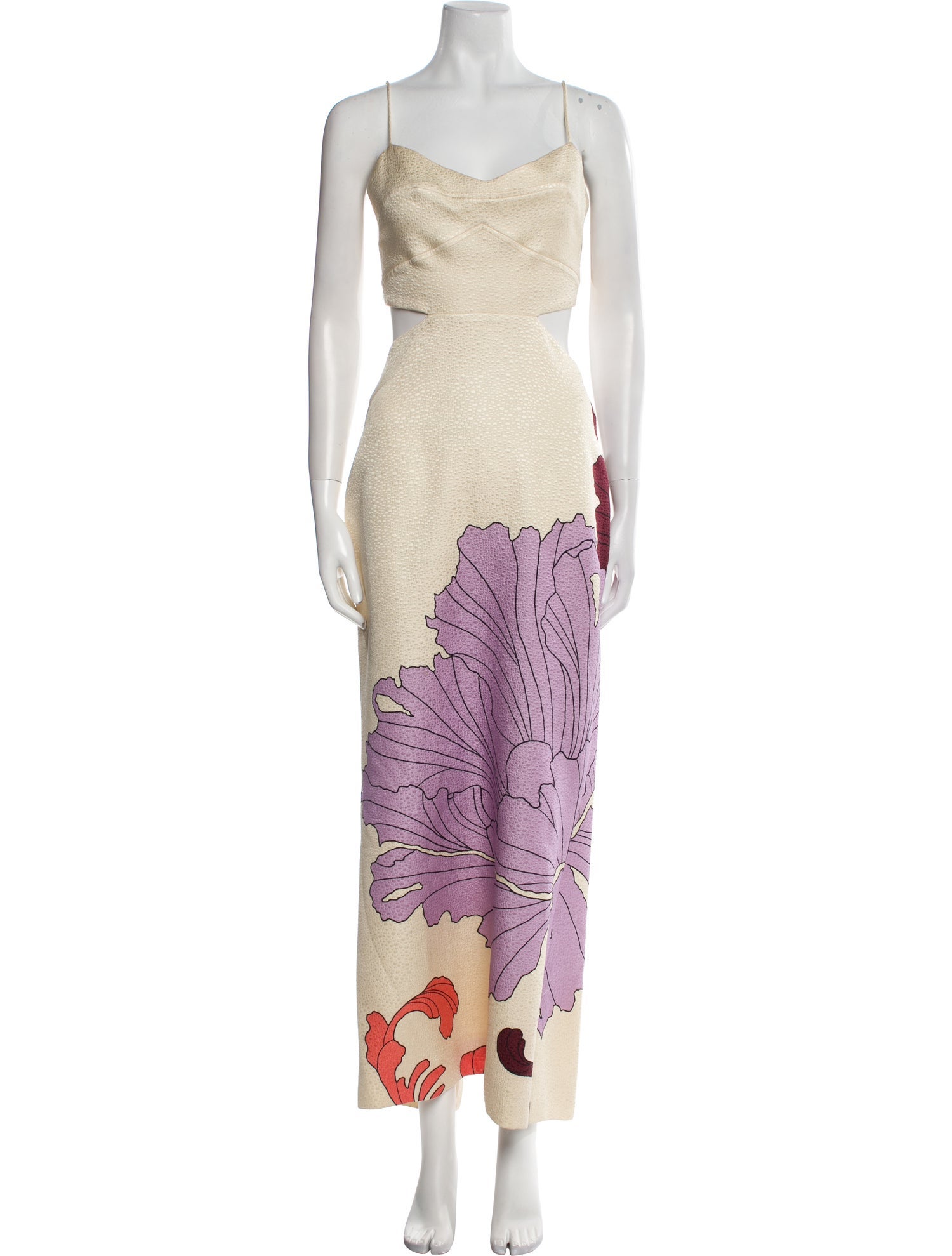 Johanna Ortiz Floral Print Long Dress