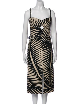 Johanna Ortiz Silk Midi Length Dress