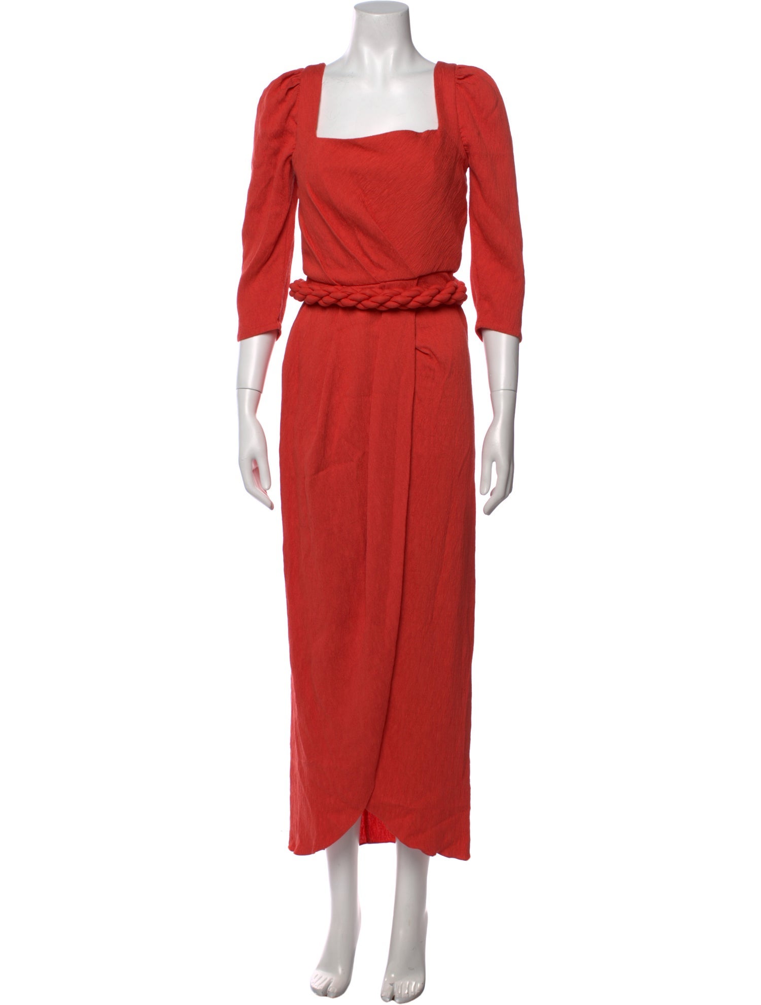 Johanna Ortiz Square Neckline Long Dress