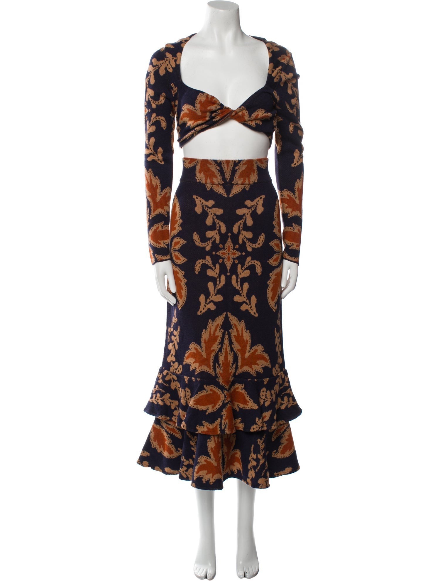 Johanna Ortiz Floral Print Skirt Set