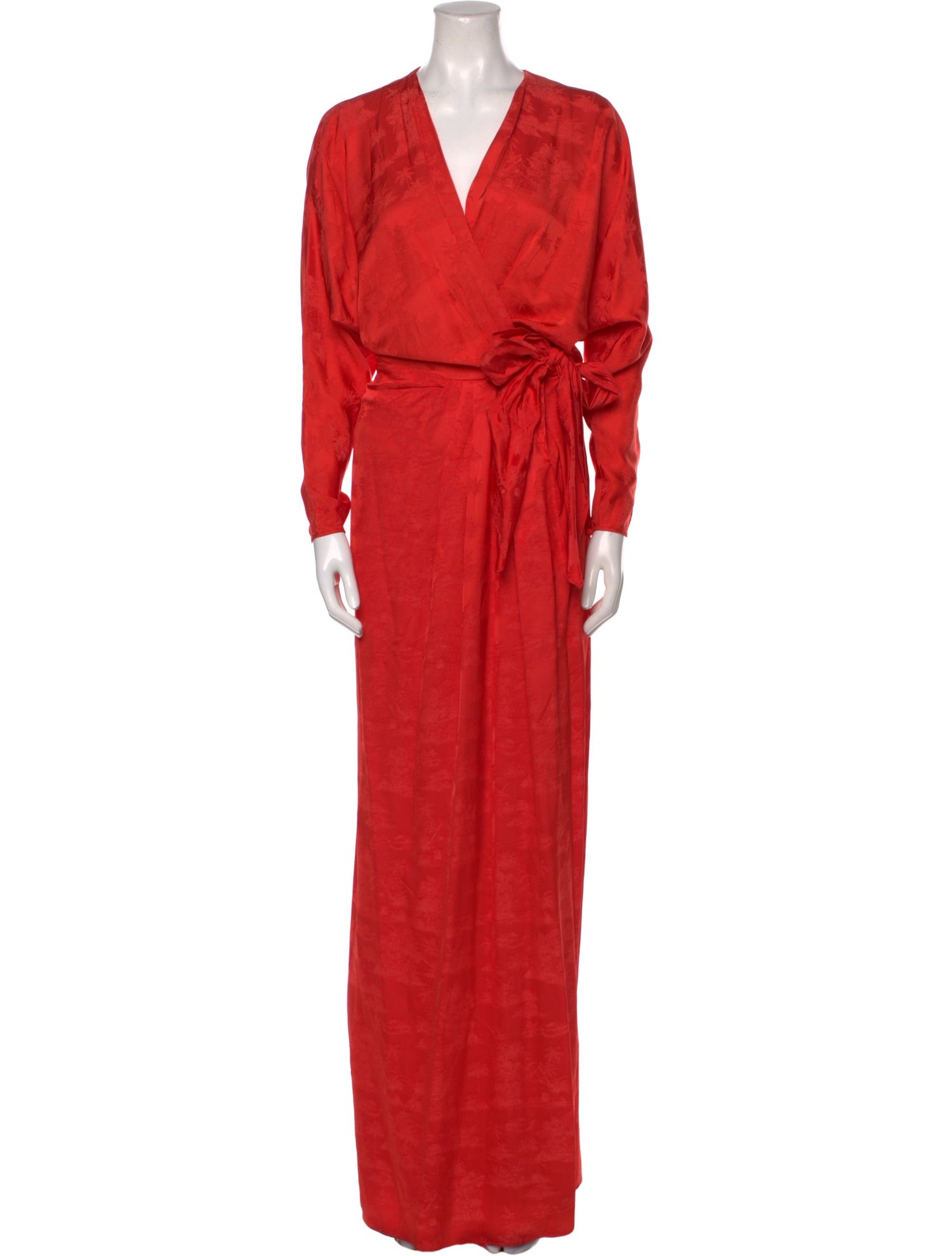 Johanna Ortiz V-Neck Long Dress