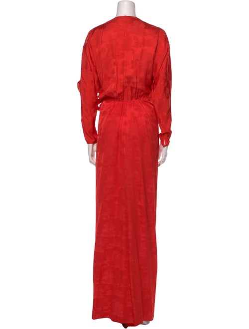 Johanna Ortiz V-Neck Long Dress