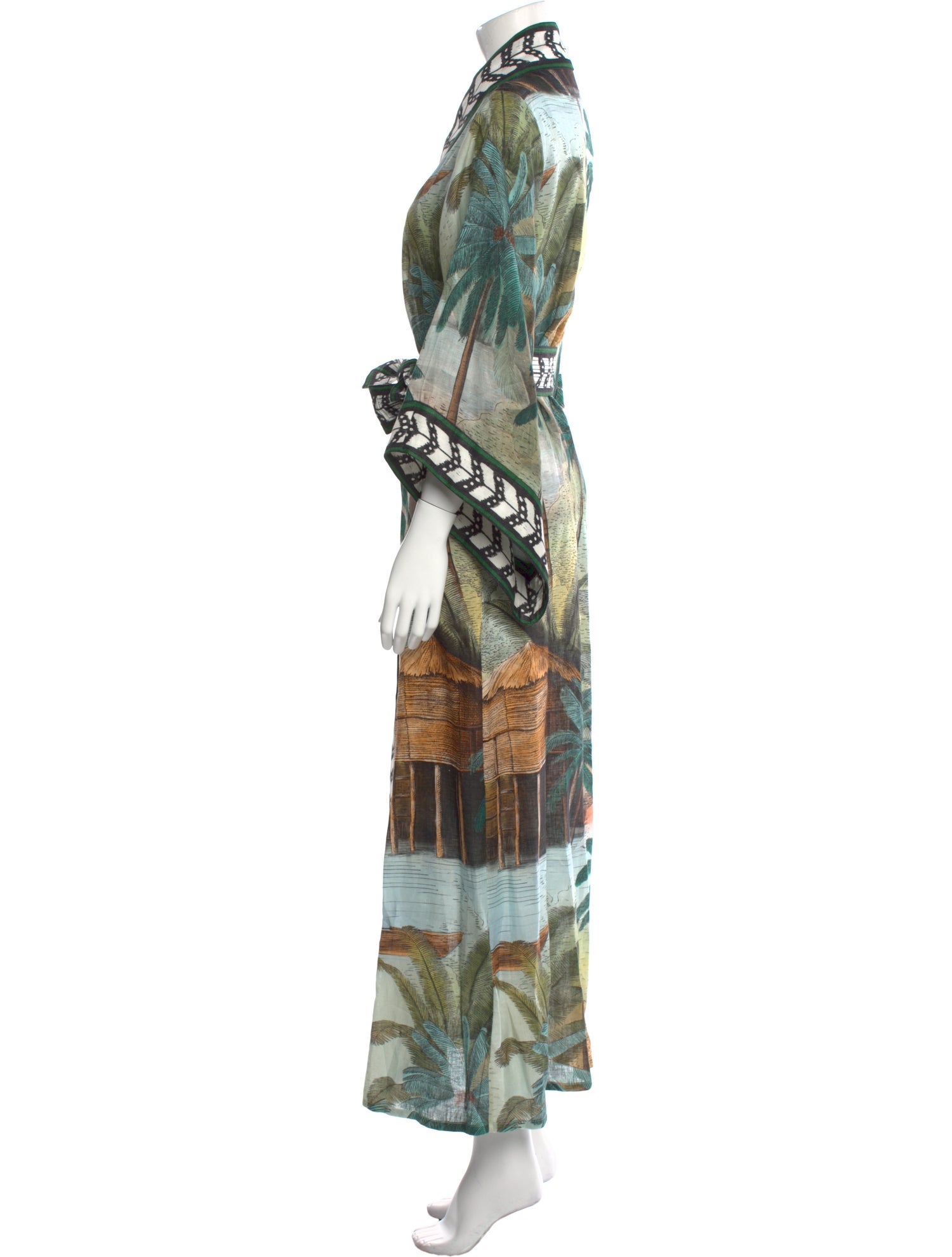 Johanna Ortiz Printed Long Dress