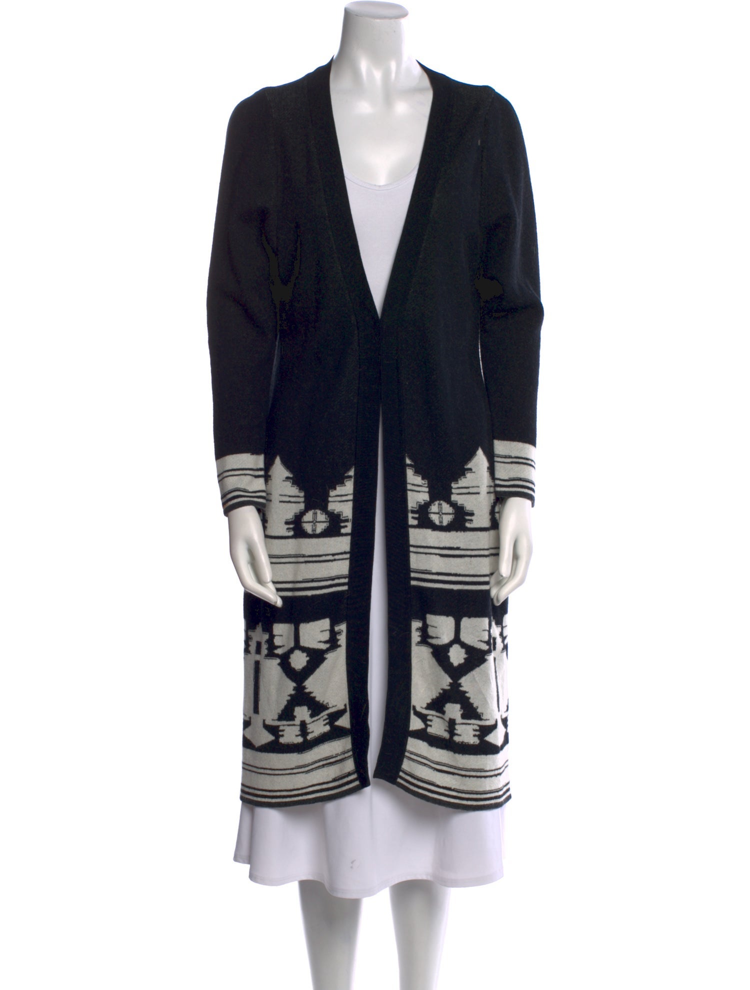 Johanna Ortiz Striped V-Neck Sweater