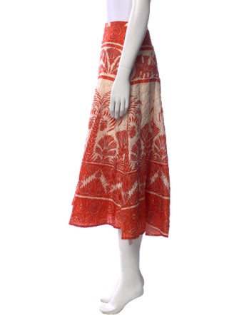 Johanna Ortiz Silk Midi Length Skirt