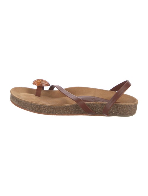 Johanna Ortiz Leather Slingback Sandals