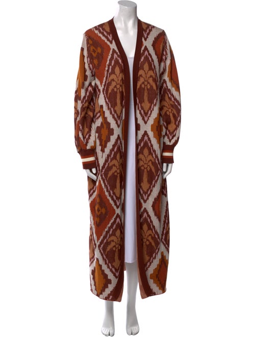 Johanna Ortiz Printed V-Neck Sweater