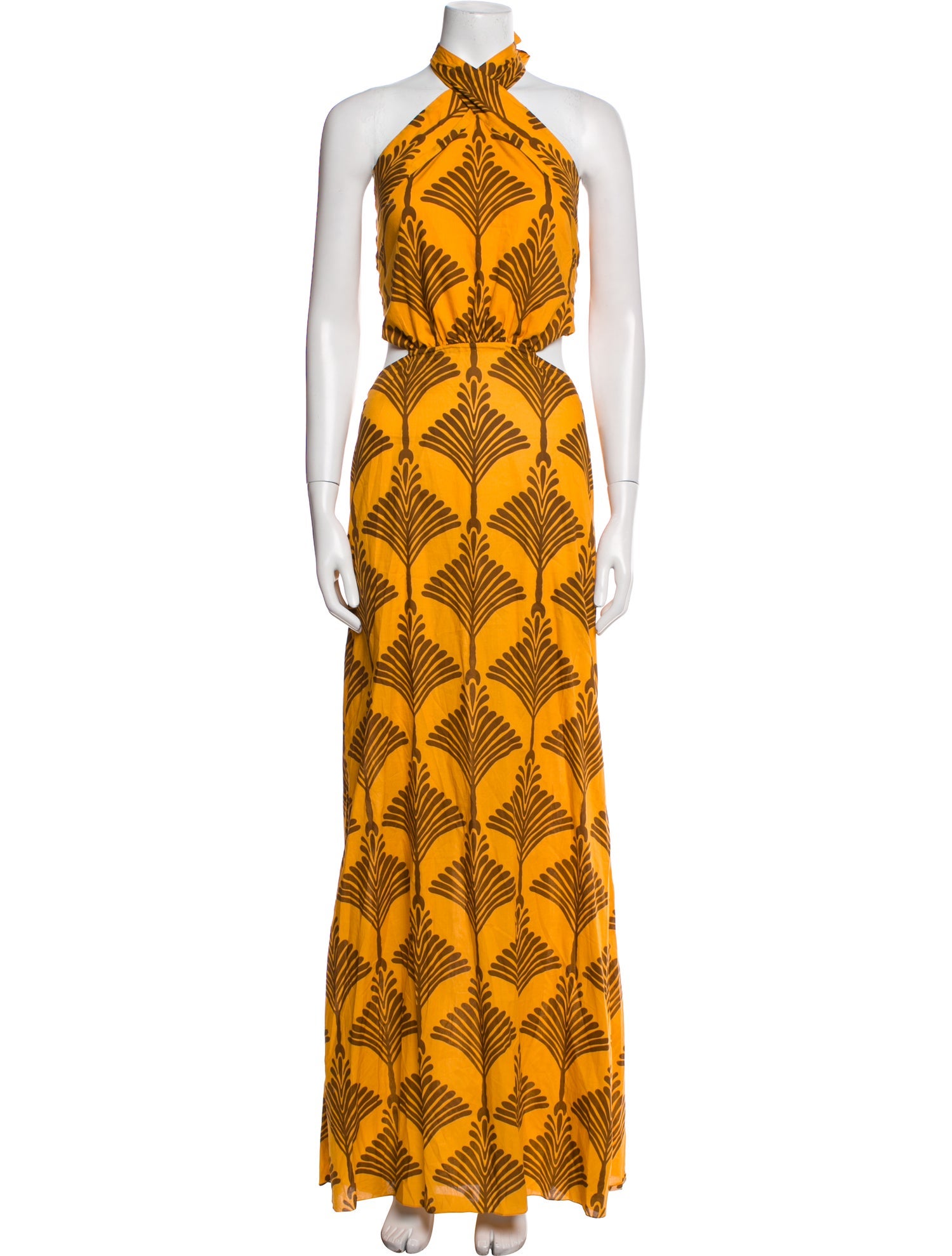 Johanna Ortiz Printed Long Dress
