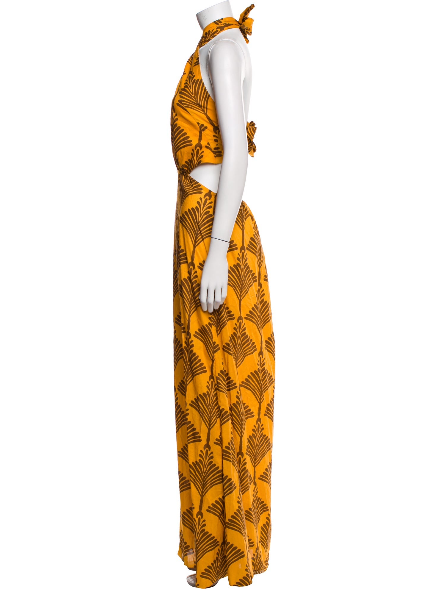 Johanna Ortiz Printed Long Dress