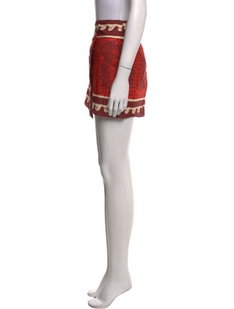 Johanna Ortiz Printed Mini Skirt