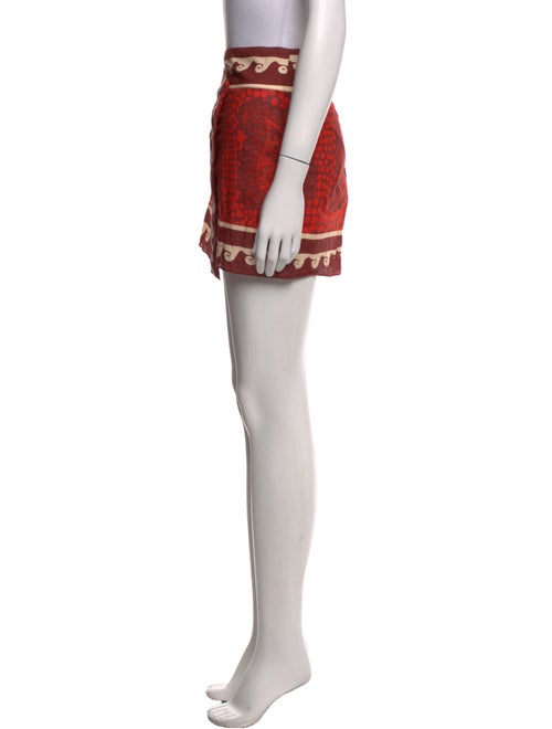 Johanna Ortiz Printed Mini Skirt