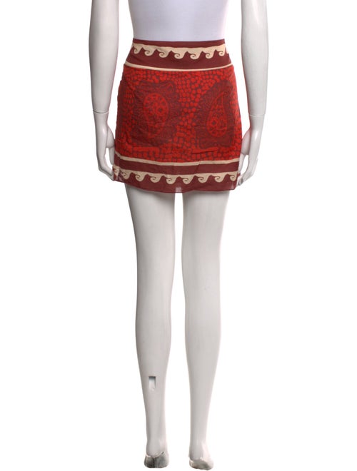 Johanna Ortiz Printed Mini Skirt