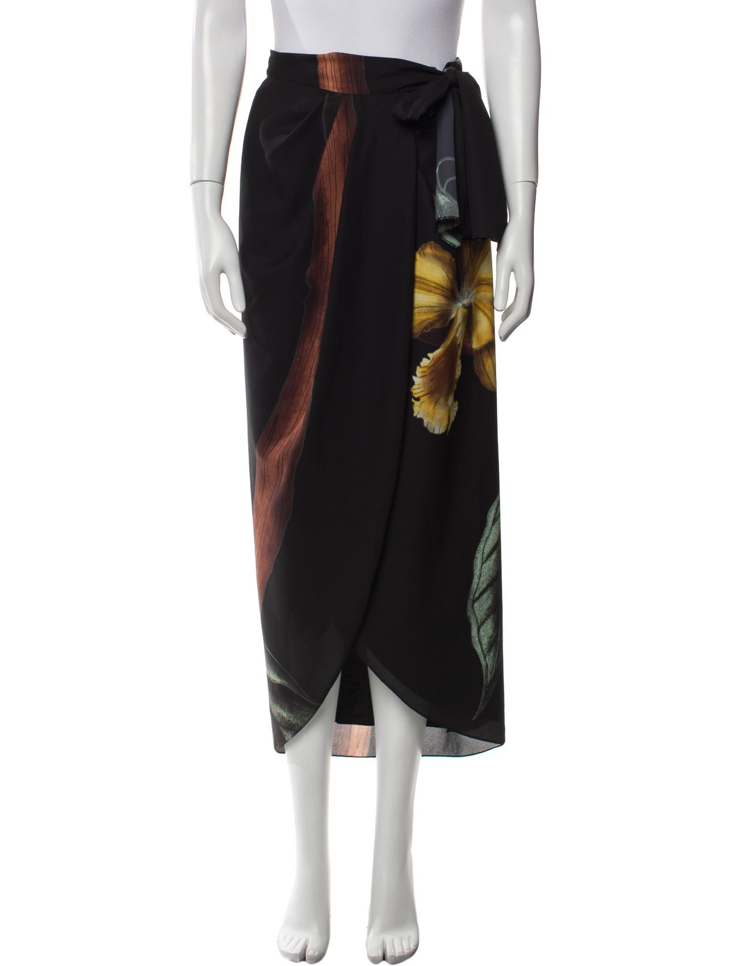 Johanna Ortiz Printed Midi Length Skirt w/ Tags