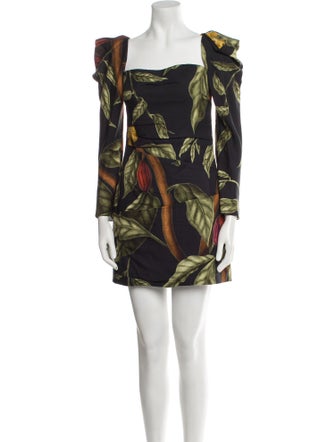 Johanna Ortiz Printed Mini Dress