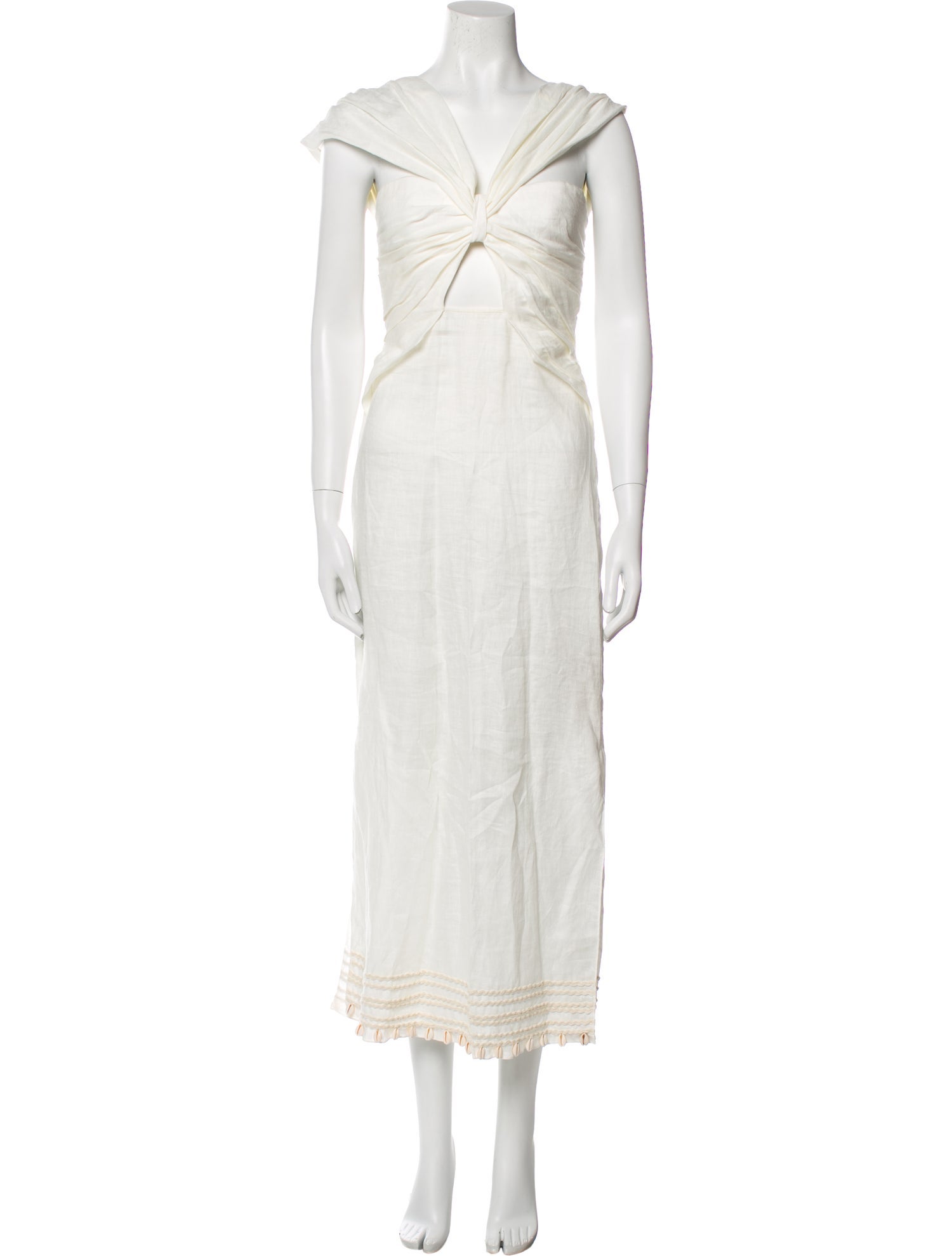 Johanna Ortiz V-Neck Long Dress