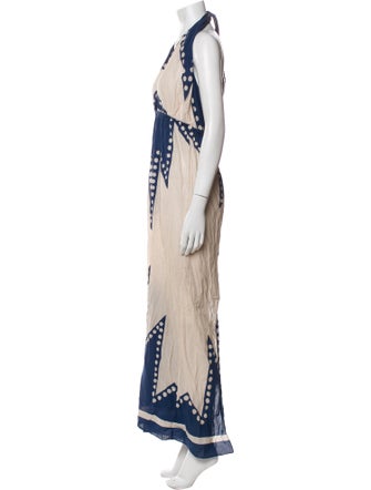 Johanna Ortiz Printed Long Dress