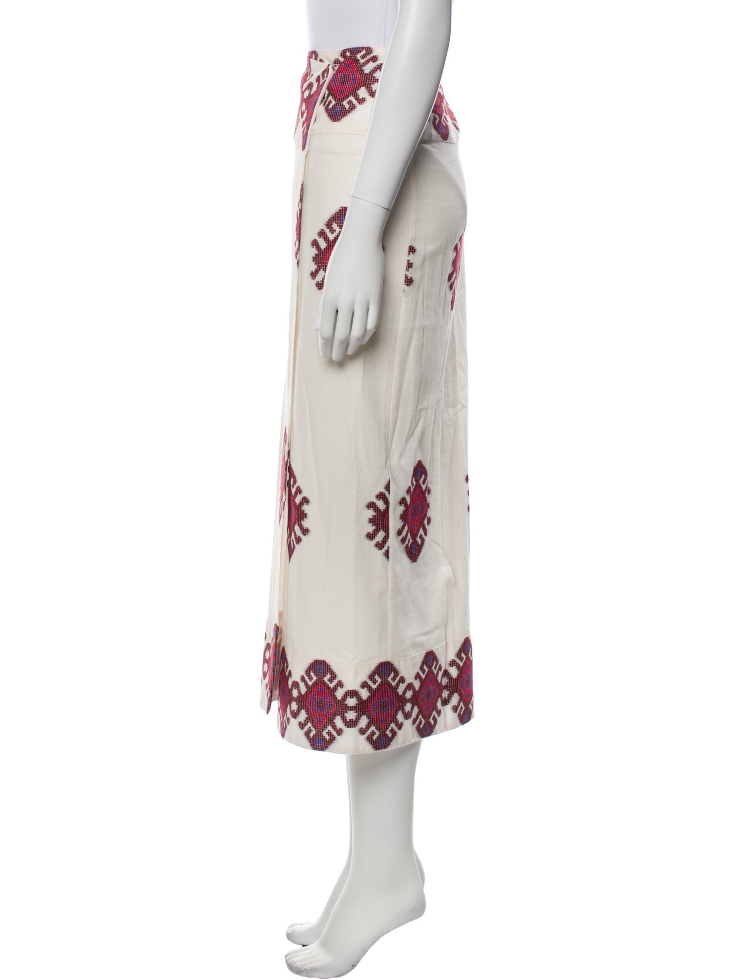 Johanna Ortiz Printed Midi Length Skirt