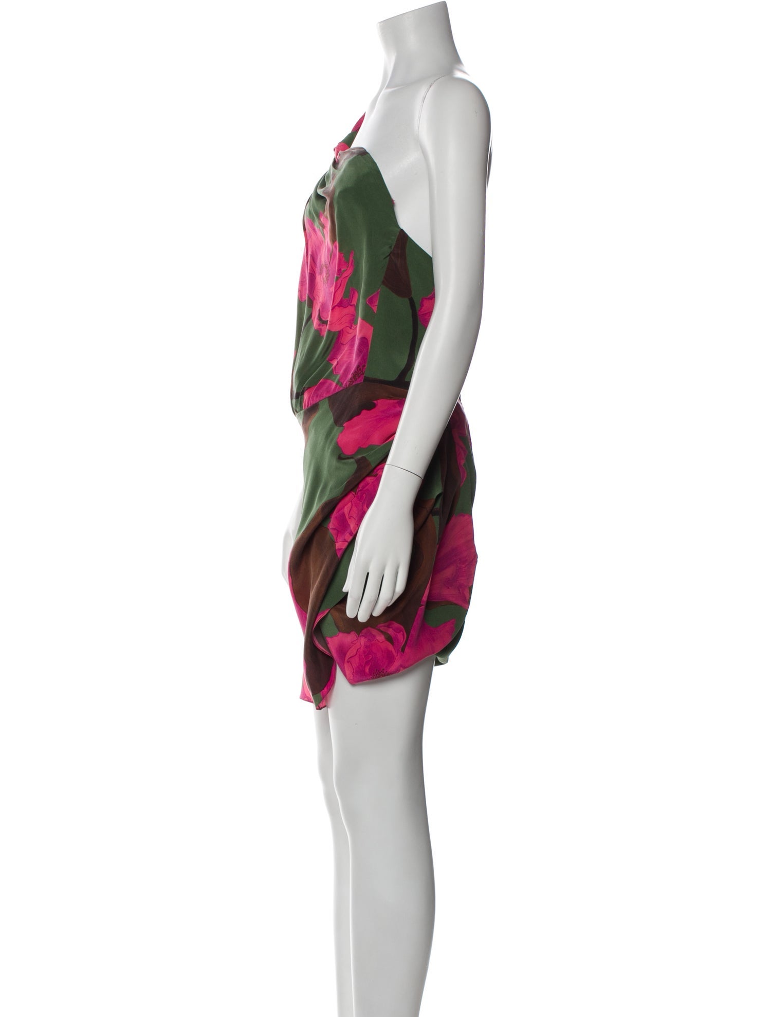 Johanna Ortiz Floral Print Mini Dress