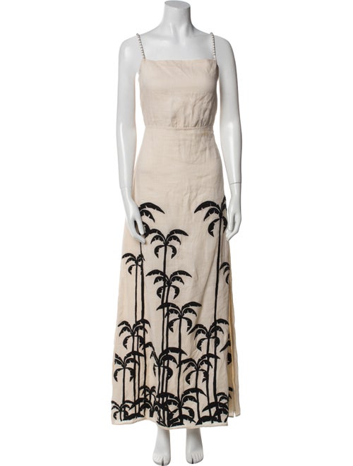 Johanna Ortiz Linen Long Dress