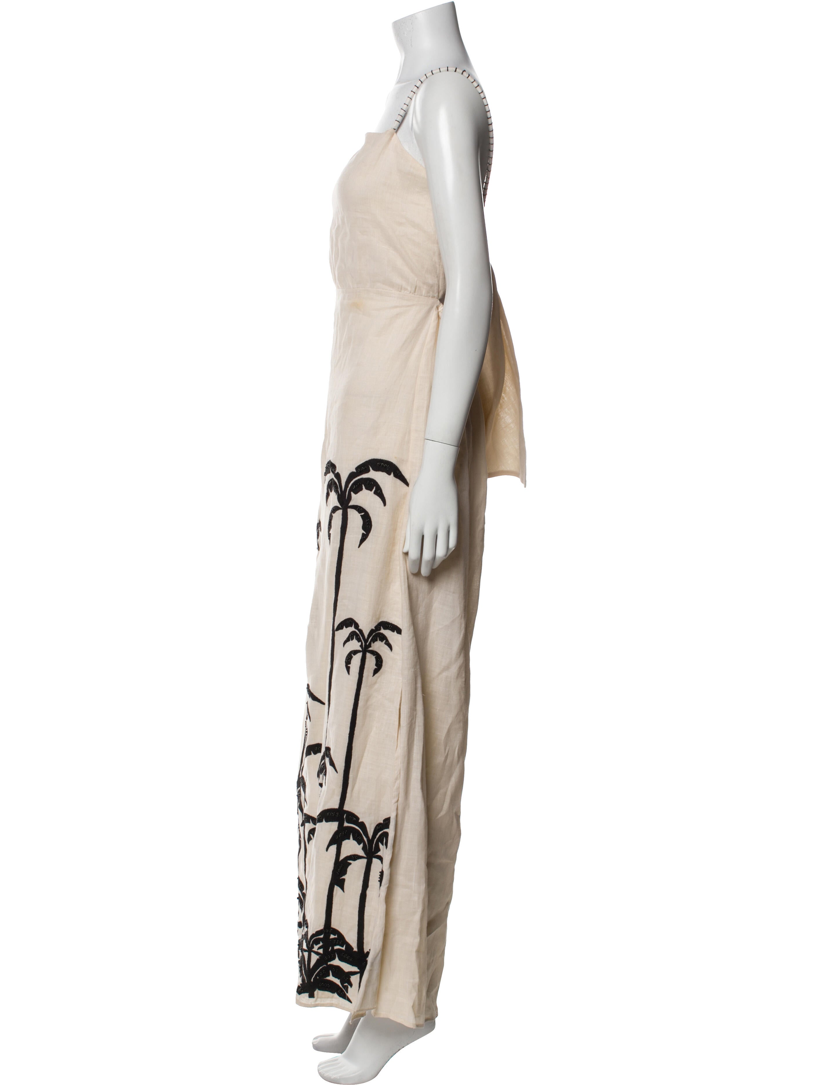 Johanna Ortiz Linen Long Dress