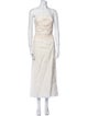 Johanna Ortiz Strapless Midi Length Dress